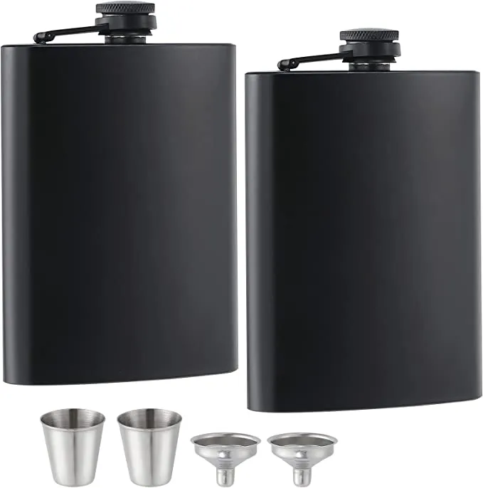 Čierna z nehrdzavejúcej ocele bedrová banka