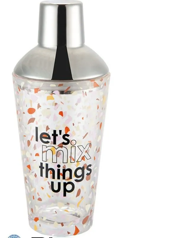 Šejker na koktaily z krištáľového skla