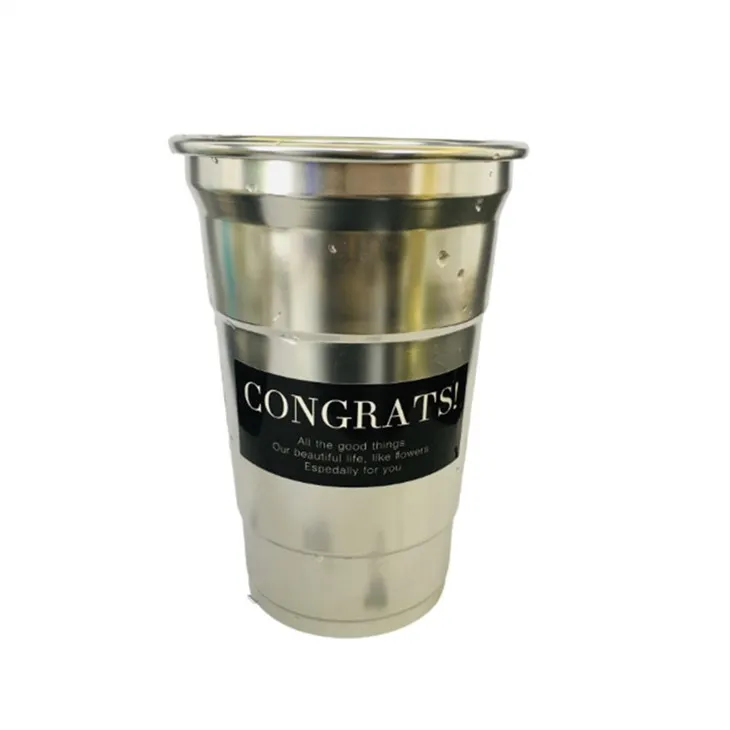 Jednorazový pohár z hliníka na pivo Step