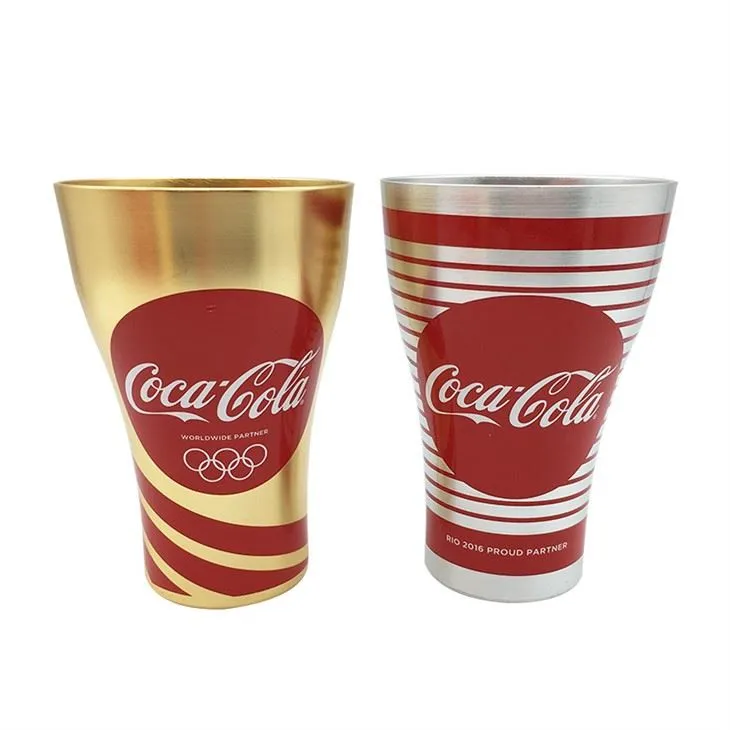 Potravinársky oxidovaný kovový hliníkový pohár