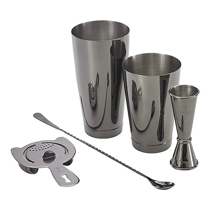 Gunmetal Black Cocktail Set