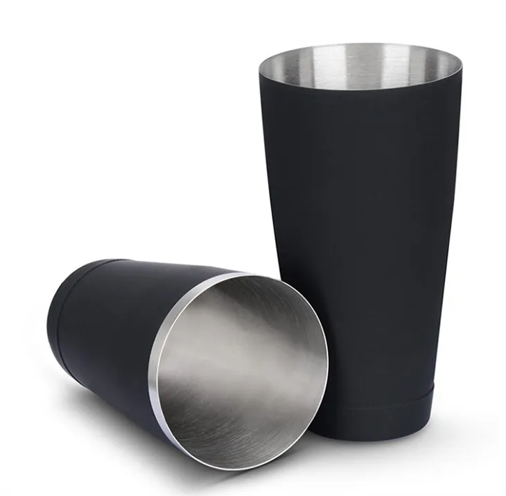 Matný čierny Boston Shaker