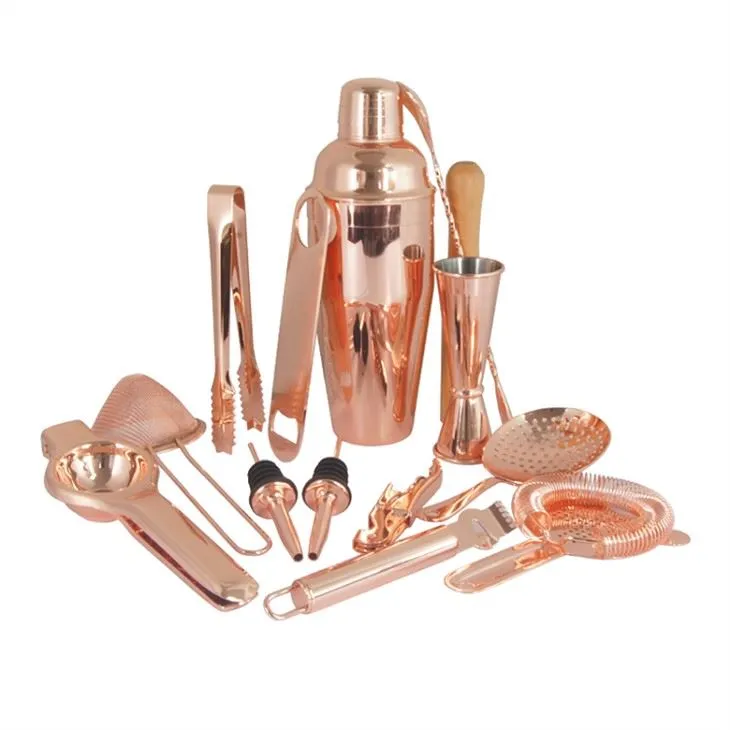 Profesionálny Copper Bar Cocktail Shaker Set