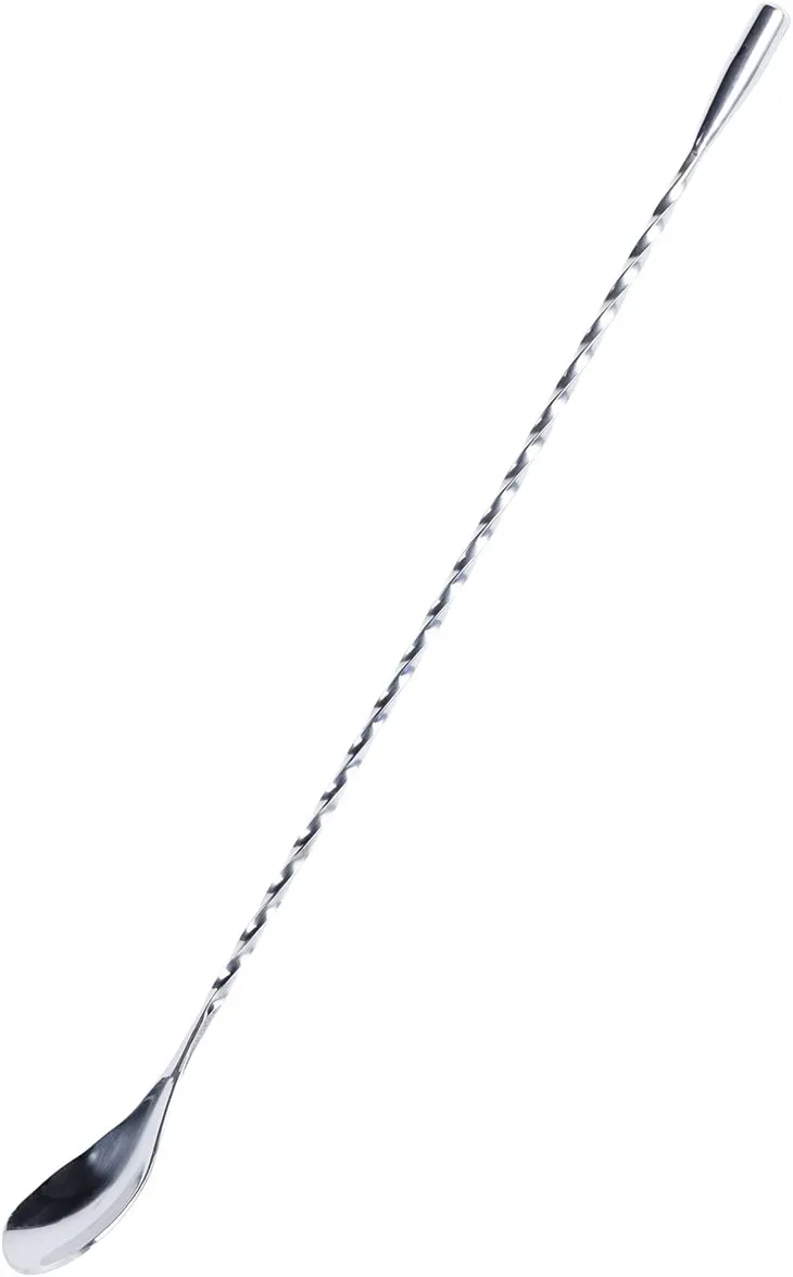 Nerezová lyžica na miešanie koktailov