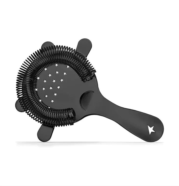 Čierne sitko na nápoje z nehrdzavejúcej ocele