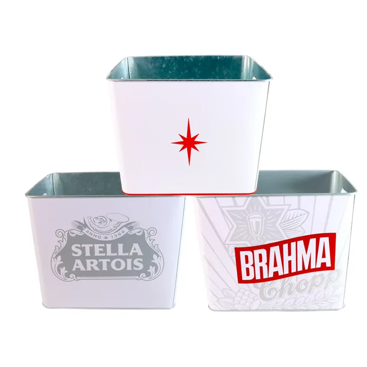 Galvanizovaný kovový košík na ľad